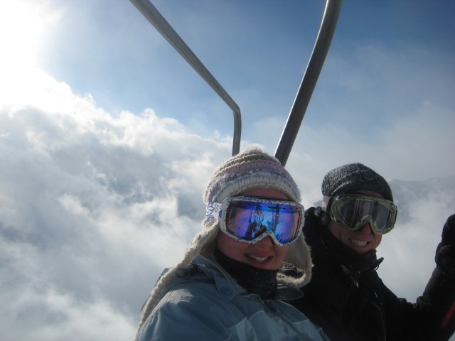 Flying through the clouds at Happo 